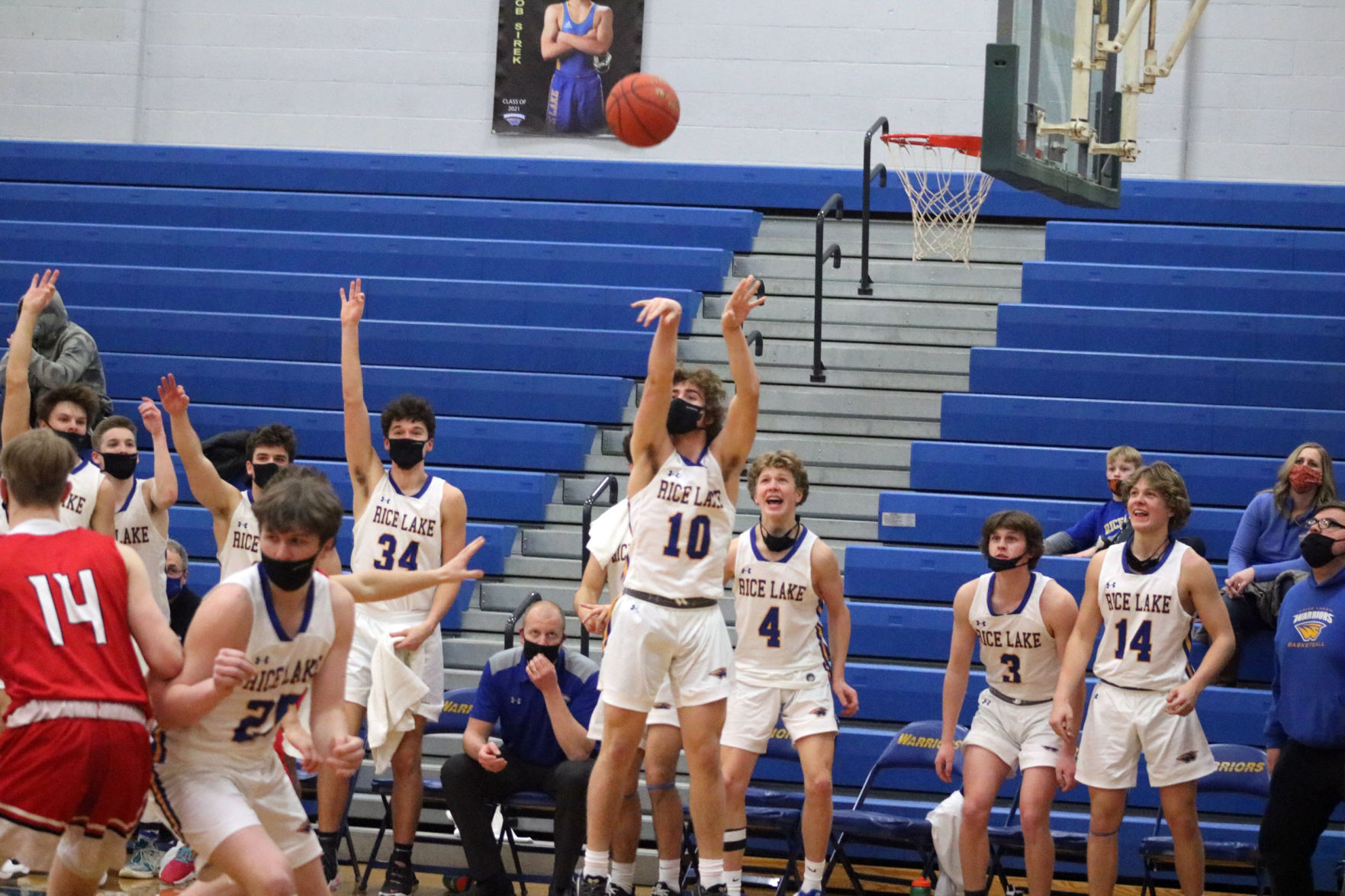 Rice Lake boys basketball vs. Amery 2-20-21